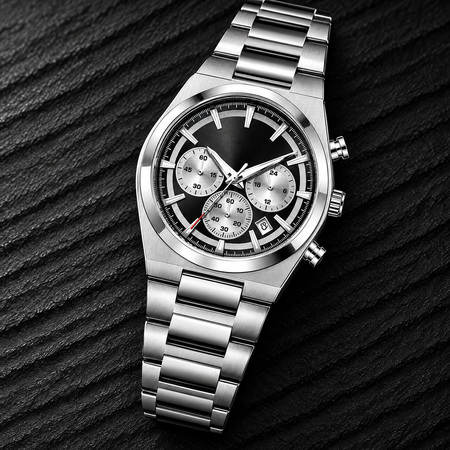 Edelstahl Chronograph
