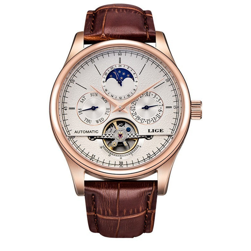 Ludwig Lige Belmont Automatic Rose Gold Pearl