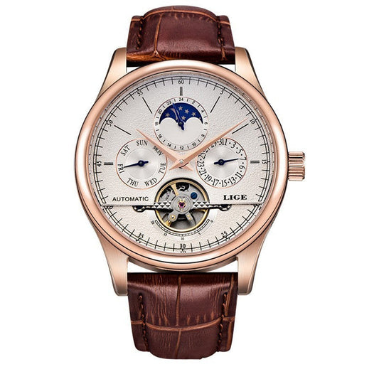 Ludwig Lige Belmont Automatic Rose Gold Pearl