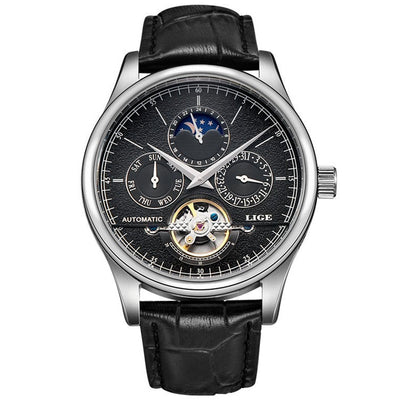 Ludwig Lige Belmont Automatic Silver Obsidian